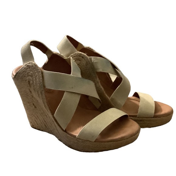 CORSO COMO Beige GOLD Wedge DECOY Heel -Size 6.5 - Picture 13 of 16